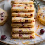 Orange Cranberry Shortbread Cookies