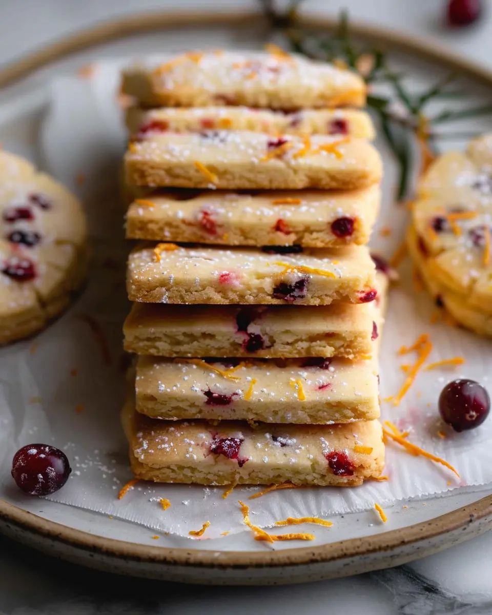 Orange Cranberry Shortbread Cookies: The Best Holiday Treats