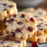 Cranberry Orange Shortbread Cookies Recipe