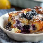 Blueberry Lemon French Toast Casserole Overnight Recipe