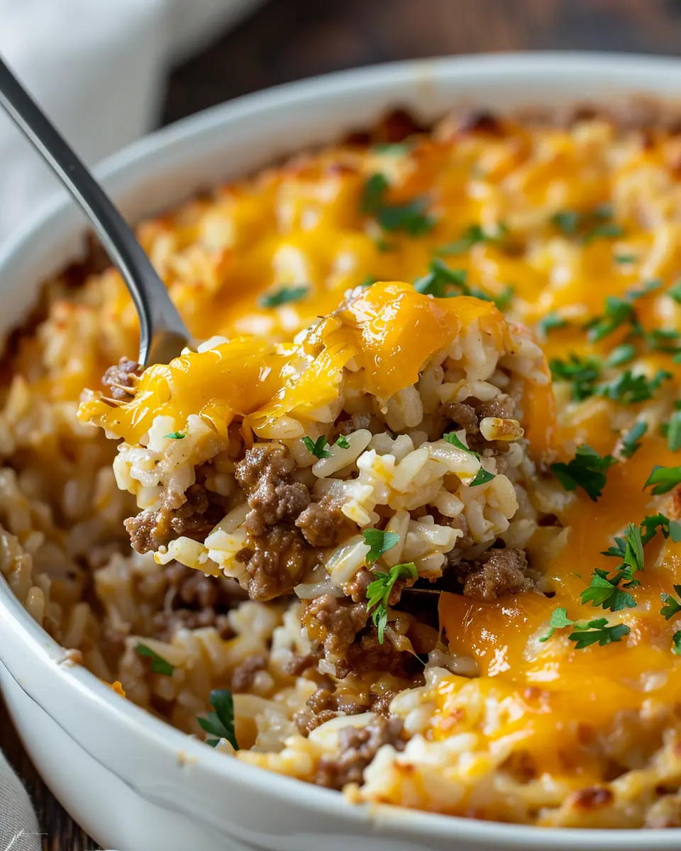 Cheesy Ground Beef and Rice Casserole: Your New Favorite Comfort Dish