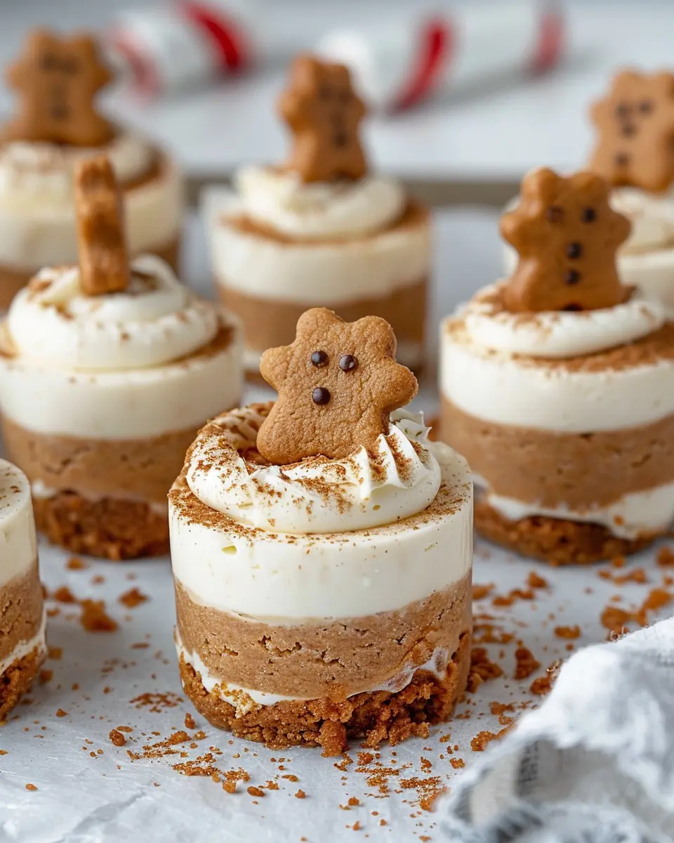 No-Bake Gingerbread Cheesecake Cups: An Easy Holiday Treat