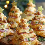 HAM & CHEESE PUFF PASTRY CHRISTMAS TREES