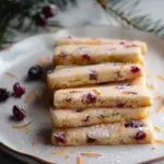 Orange Cranberry Shortbread Cookies