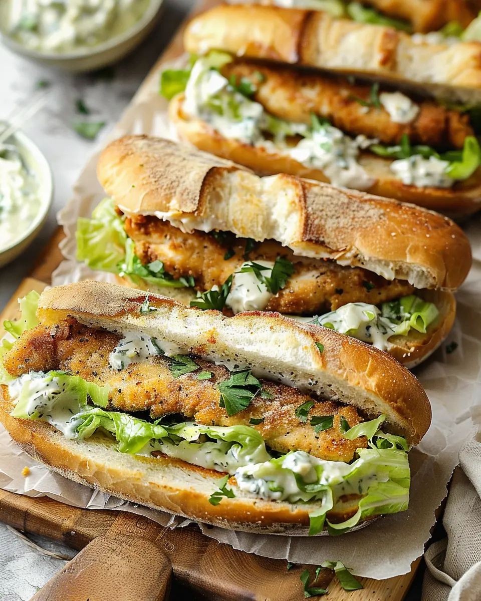 Chicken Caesar Sandwiches with Turkey Bacon: A Juicy Home Delight