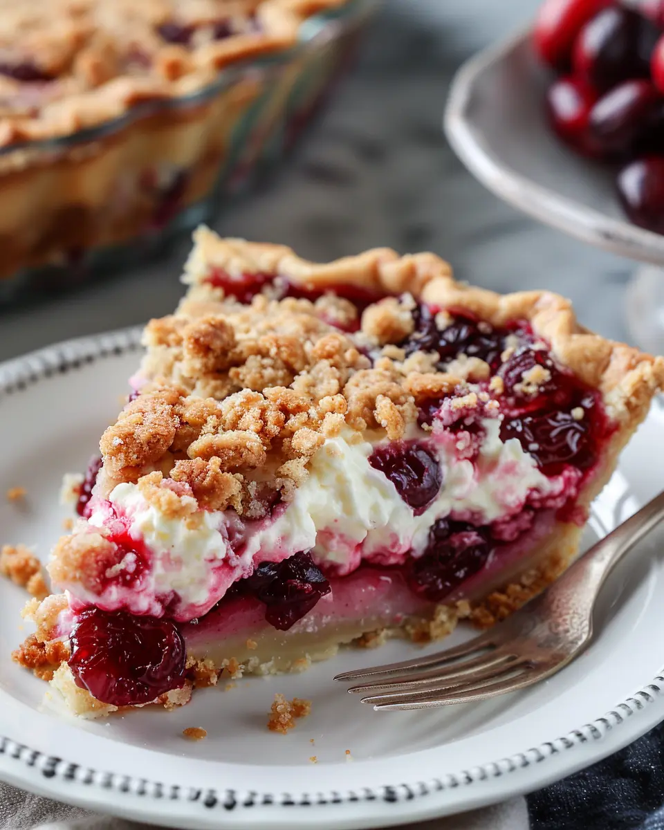 Cranberry Cream Cheese Crumb Pie: The Best Indulgent Dessert