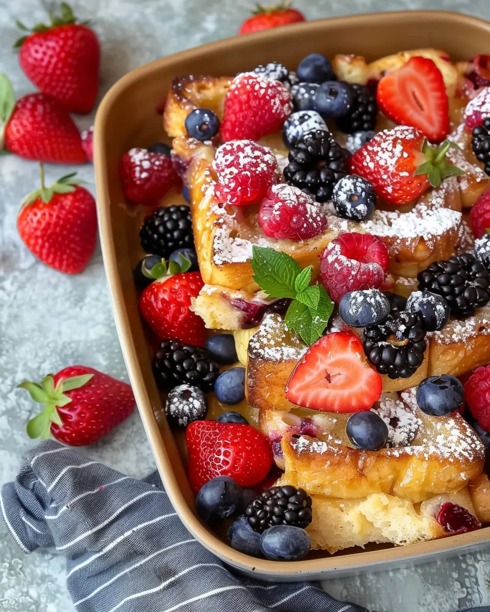 Berry French Toast Casserole: The Indulgent Weekend Delight