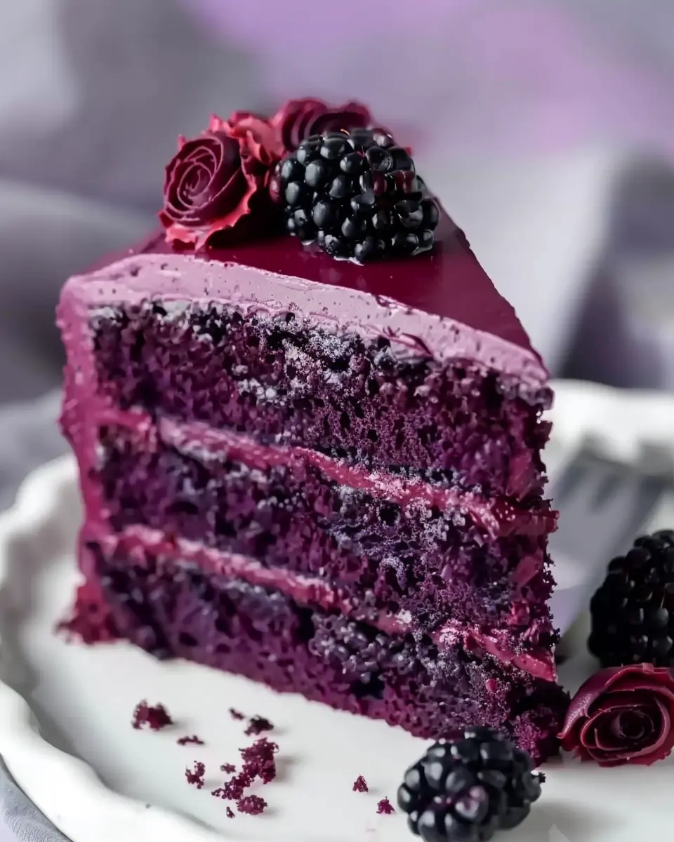Blackberry Velvet Cake: Indulgent Homemade Delight Awaits