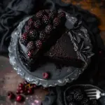 Black Velvet Halloween Cake