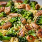 Chicken Sausage and Broccoli Orzo