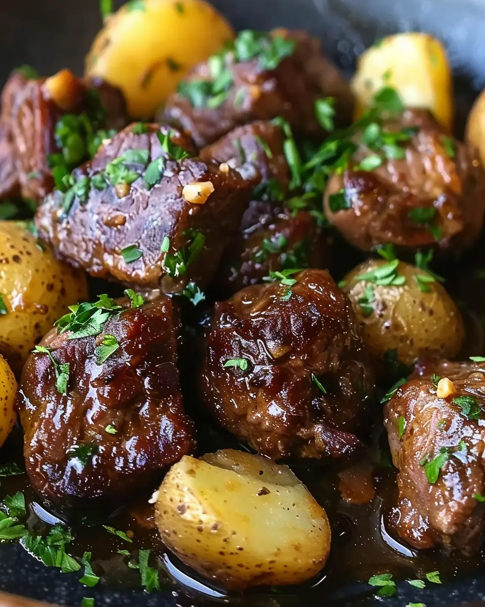 Garlic Butter Beef Bites with Potatoes: Easy Indulgence at Home