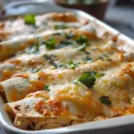38g Protein Chicken Enchiladas with Dreamy White Sauce